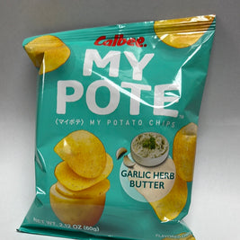 CALBEE chips My Pote (saveur beurre à l’ail et aux fines herbes) 60g