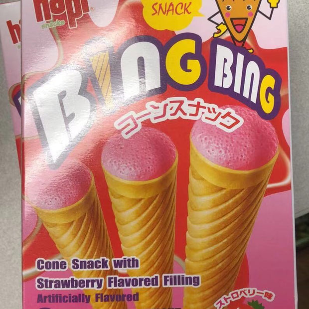 Cornet coréen à la fraise BING BING Hapi