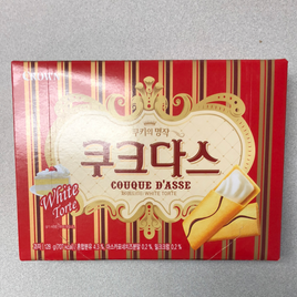 Couque d’asses (White Torte) CROWN 韩国 猫舌夹心饼干（奶油蛋糕味）128g