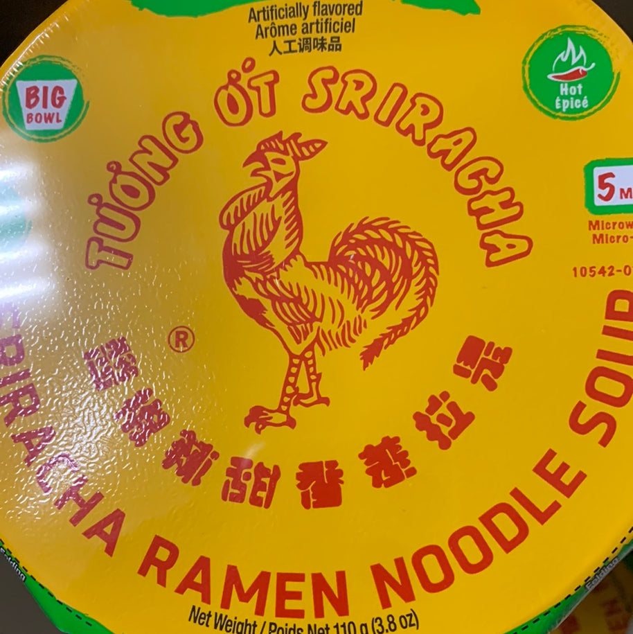 Nouilles instantané SRIRACHA (saveur poulet) 110g