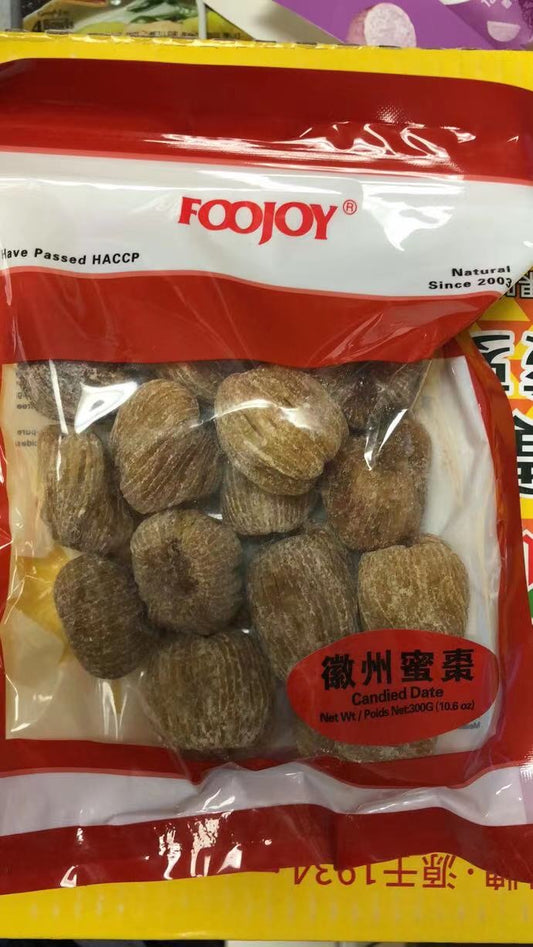 Dates conservés séchés Foojoy 徽州蜜枣300g