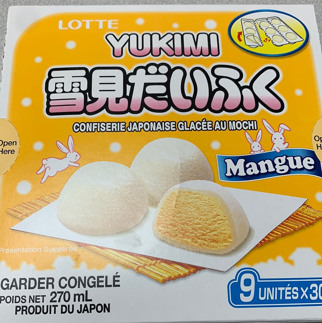 LOTTE YUKIMI mochi à la crème glacée (mangue)