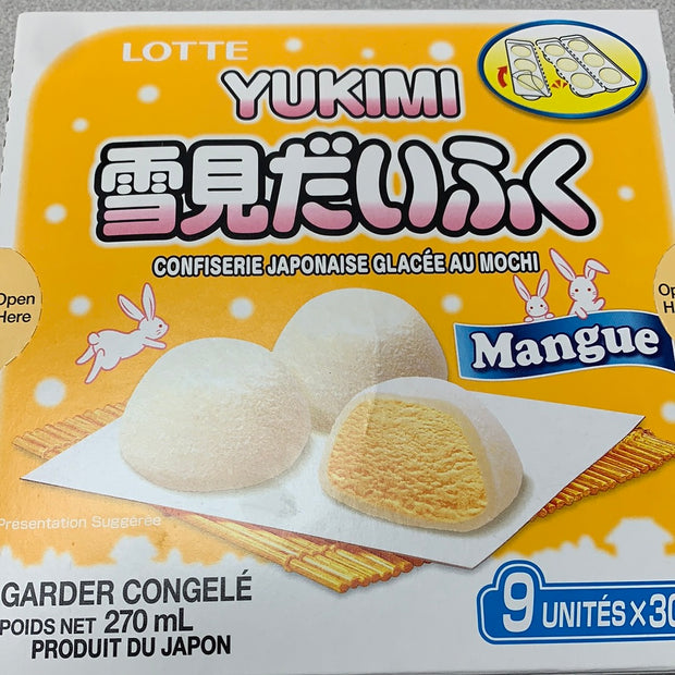 LOTTE YUKIMI mochi à la crème glacée (mangue)