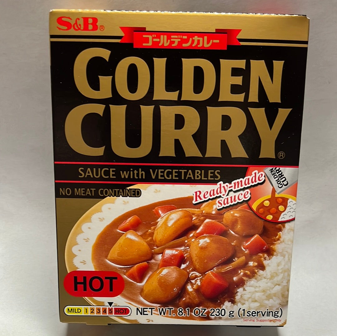 Curry japonais instantané Golden Curry S&B (saveur épicée)日本辛口即食咖喱 230g