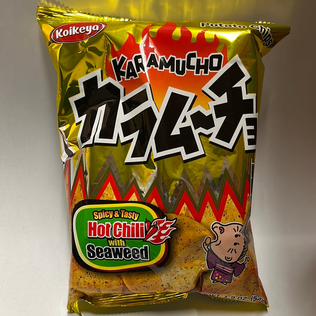 Chips aux algues épicés KOIKEYA 湖池屋 辣海苔味薯片 54g