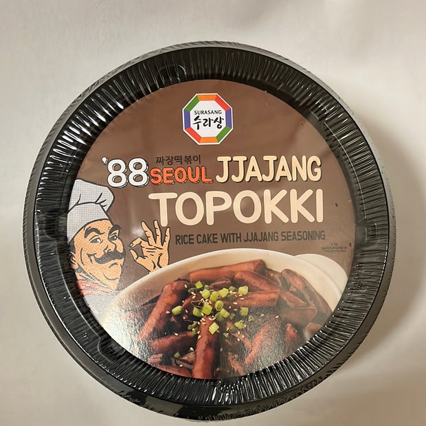 Topokki instantané avec JJAJANG 88 SEOUL Surasang 炸酱炒年糕163g