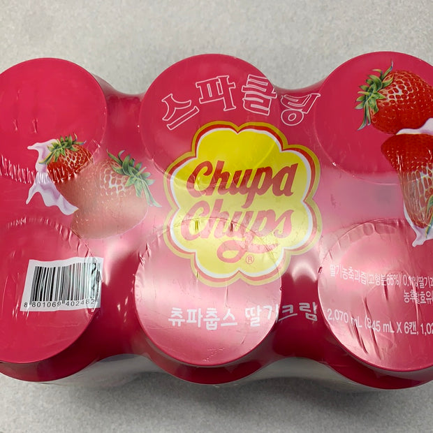 Chupa Chups boisson gazeuse (saveur fraise) 345mLx6