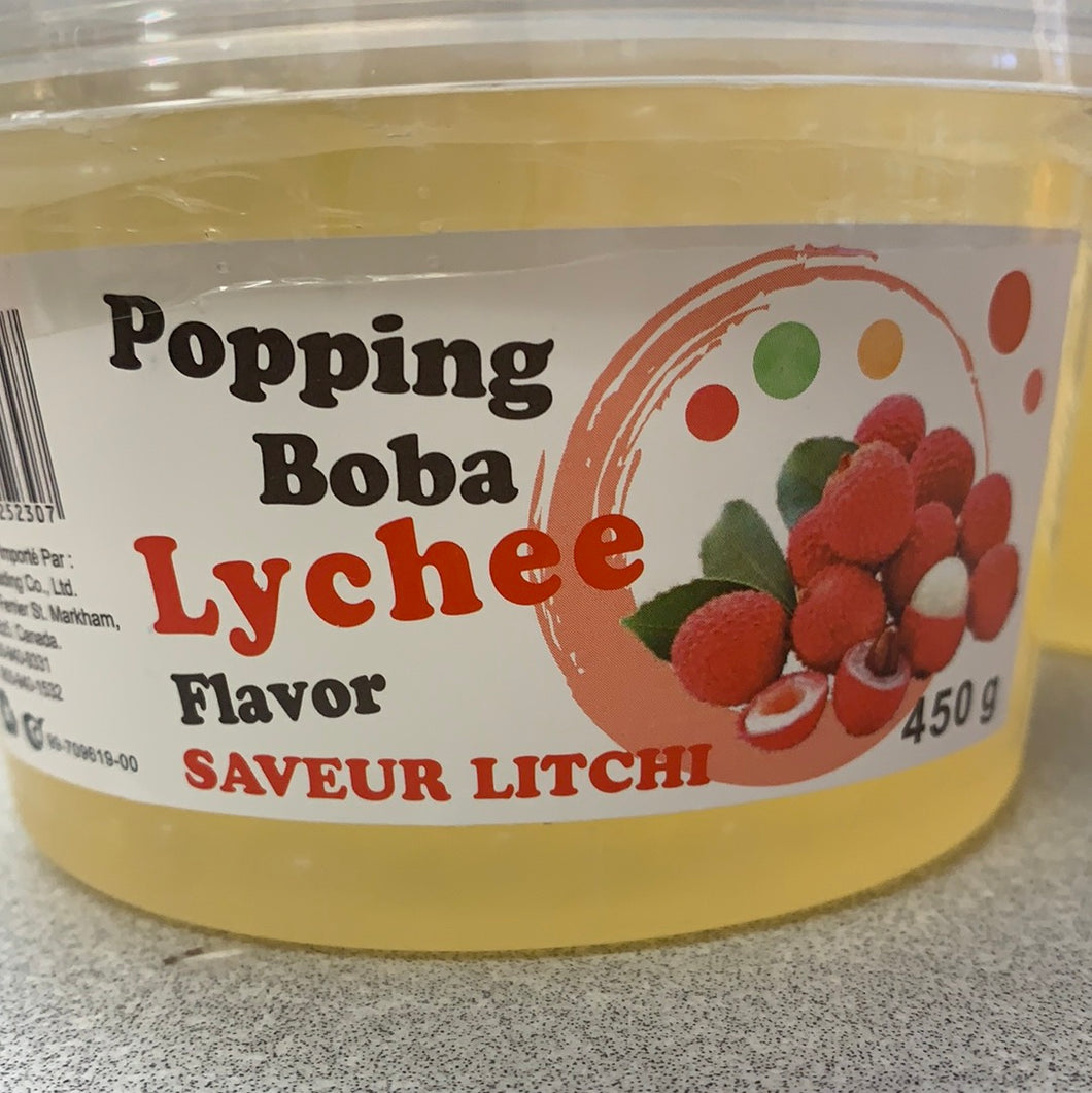 Popping Boba lychee flavor 荔枝魔豆450g