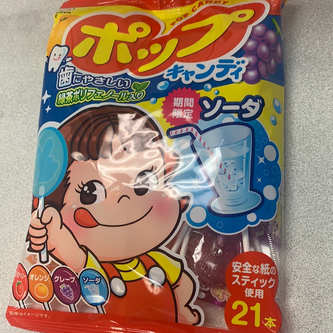 Pop candy FUJIYA 日本水果棒棒糖21支