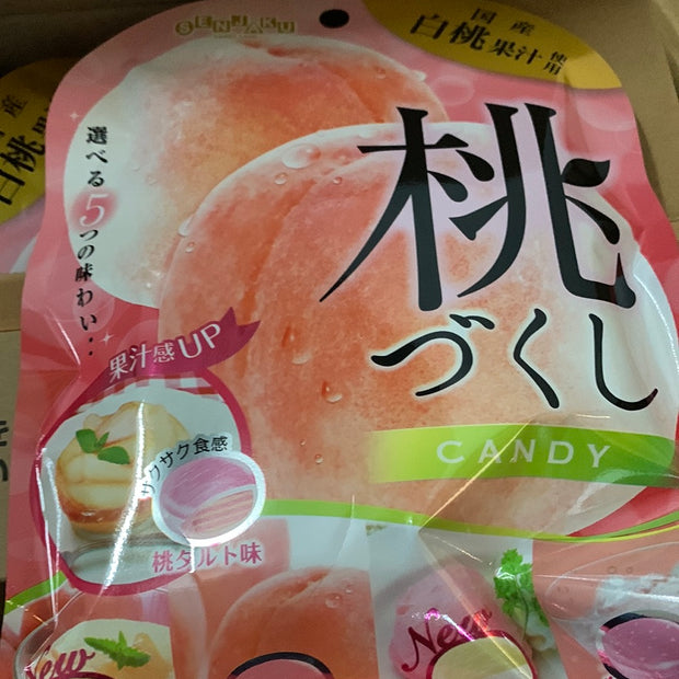 Bonbons japonais à la pêche assortie SENJAKU