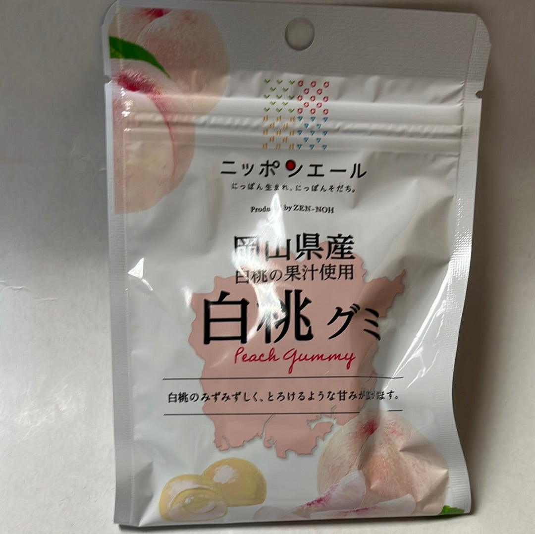 Bonbons japonais mous à la pêche ZEN-NOH 40g