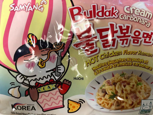 Nouilles piquantes à la crème carbonara BULDAK SAMYANG  火鸡面