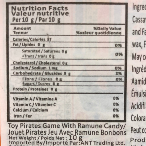 Jouet pirates jeu avec Ramuné bonbon 柠檬水 玩具糖果
