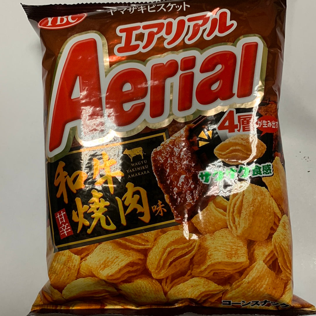 Chips au bœuf BBQ japonais Aerial YBC 日本🇯🇵烤牛排玉米片 70g