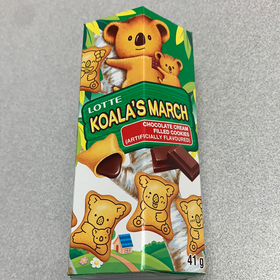 Biscuit Koala au chocolat coréen🇰🇷韩国巧克力夹心考拉饼干41g