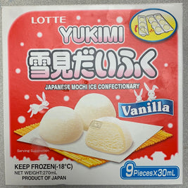 LOTTE YUKIMI mochi à la crème glacée (vanille)