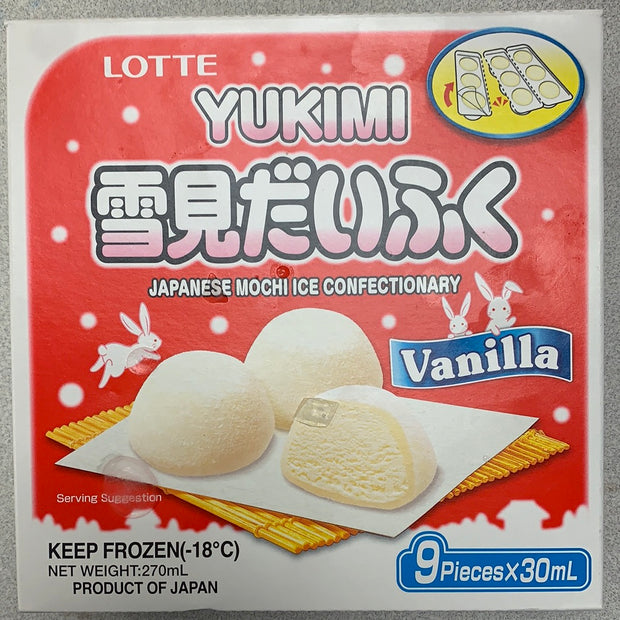 LOTTE YUKIMI mochi à la crème glacée (vanille)