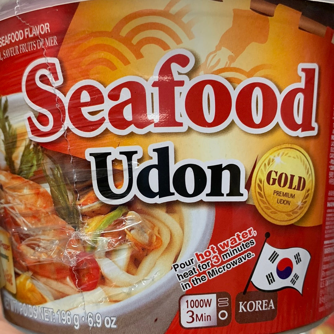 Nouilles Udon instantanée(saveur fruit de mer) Wang Korea 196g