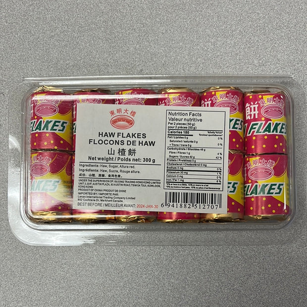 Flocons d’aubépine 东明大桥 山楂饼 300g