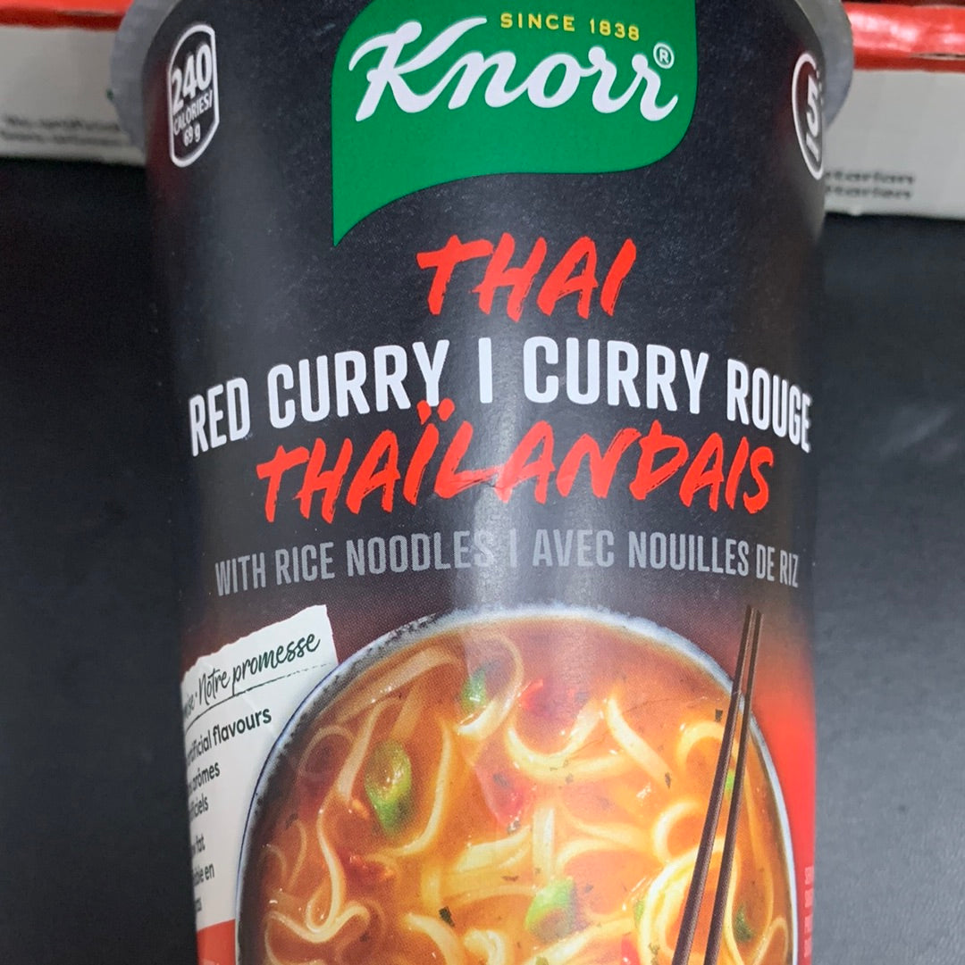 Curry rouge Thaïlandais avec nouilles de riz 69g