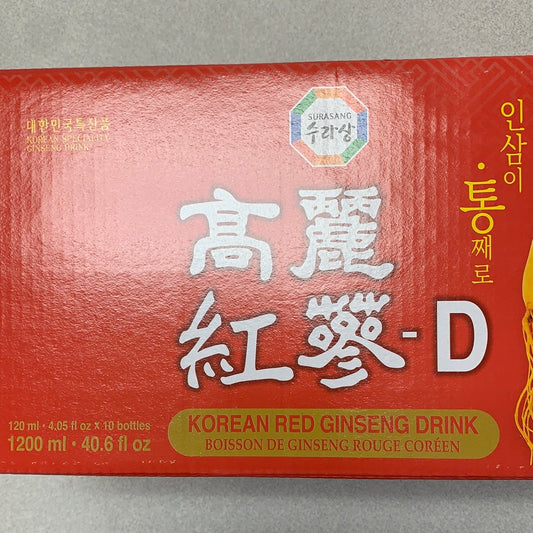 Boisson de ginseng rouge coréenne 高丽红参-D 1200mL