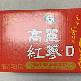 Boisson de ginseng rouge coréenne 高丽红参-D 1200mL