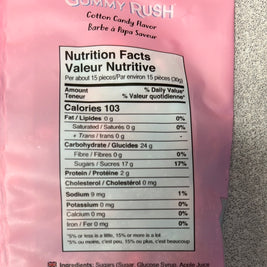 Bonbon Gummy Rush Bouteille Bébé 90g