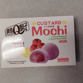 Mochi japonais (saveur de framboise) 宝岛Q点子 和风麻薯 覆盆子味 210g