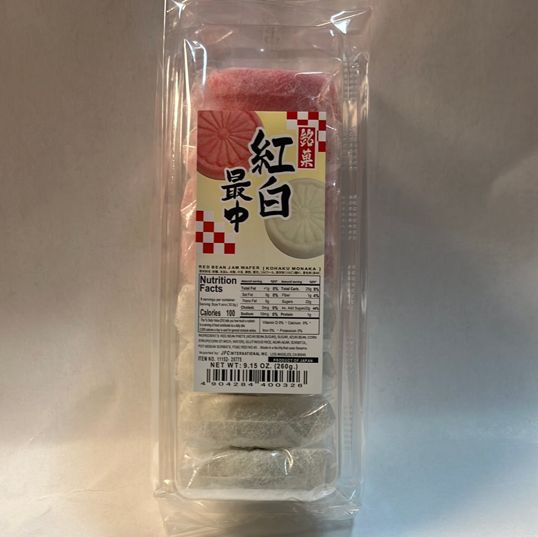 Gâteau japonais aux haricots rouges KOHAKU MONAKA 260g