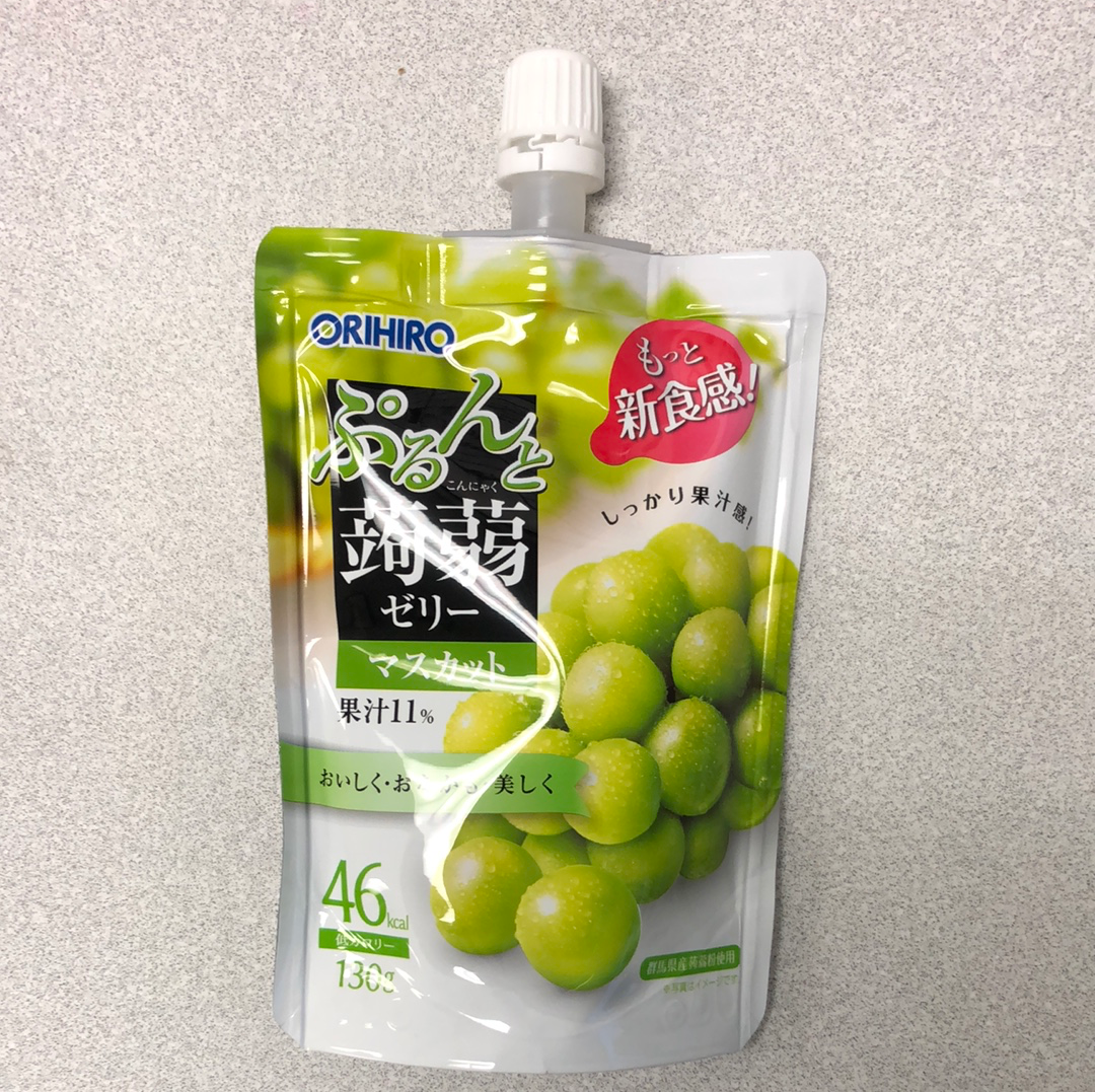 Jelly japonais (saveur raisin vert) ORIHIRO 日本青葡萄吸吸果冻 130g