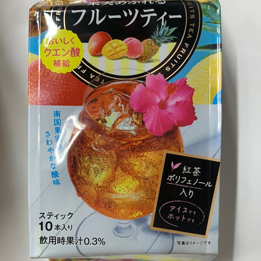 Poudre de boisson aux fruits japonais 日东红茶 热带水果饮料