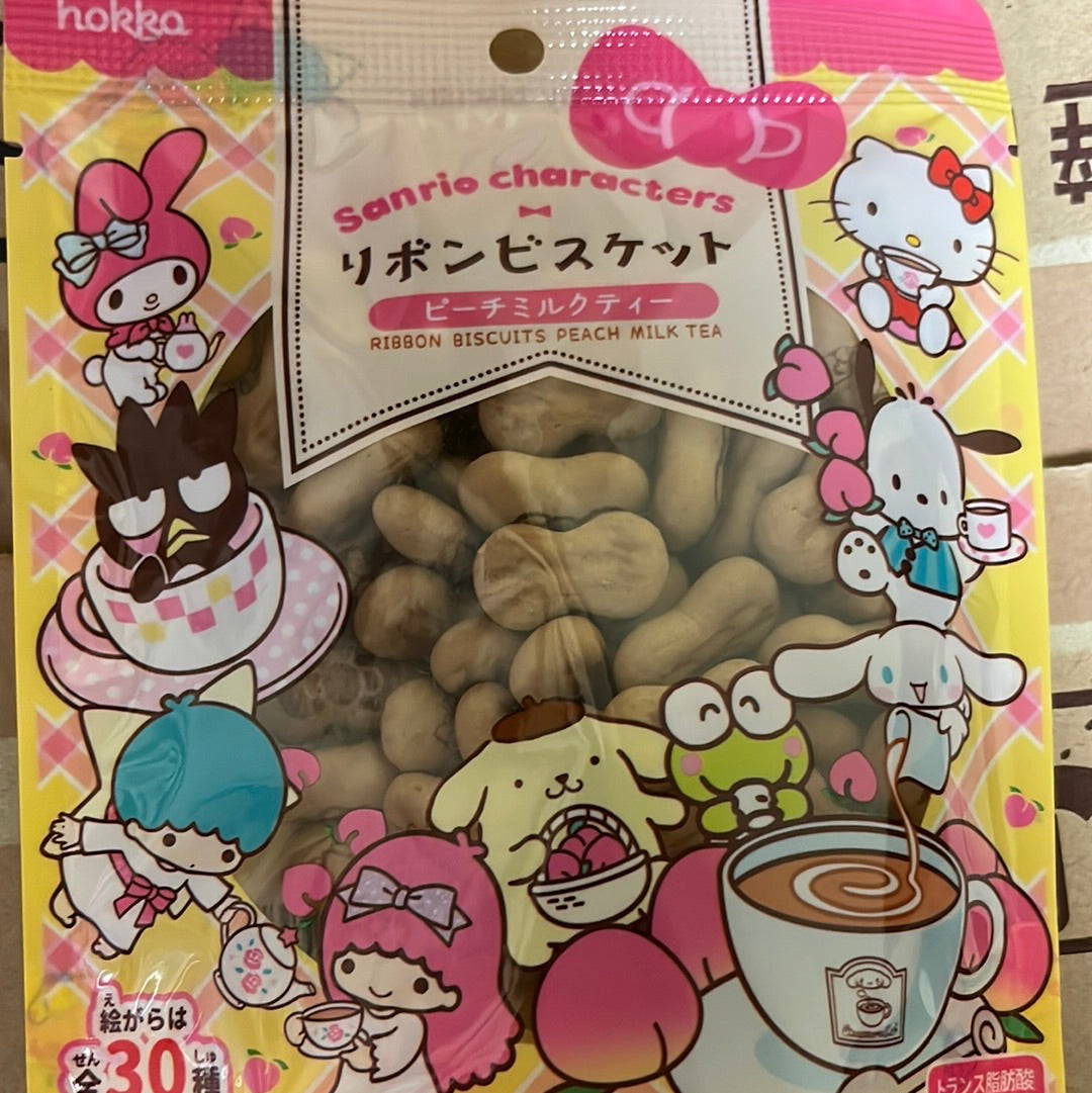Biscuit japonais au thé au lait à la pêche HOKKA 42g