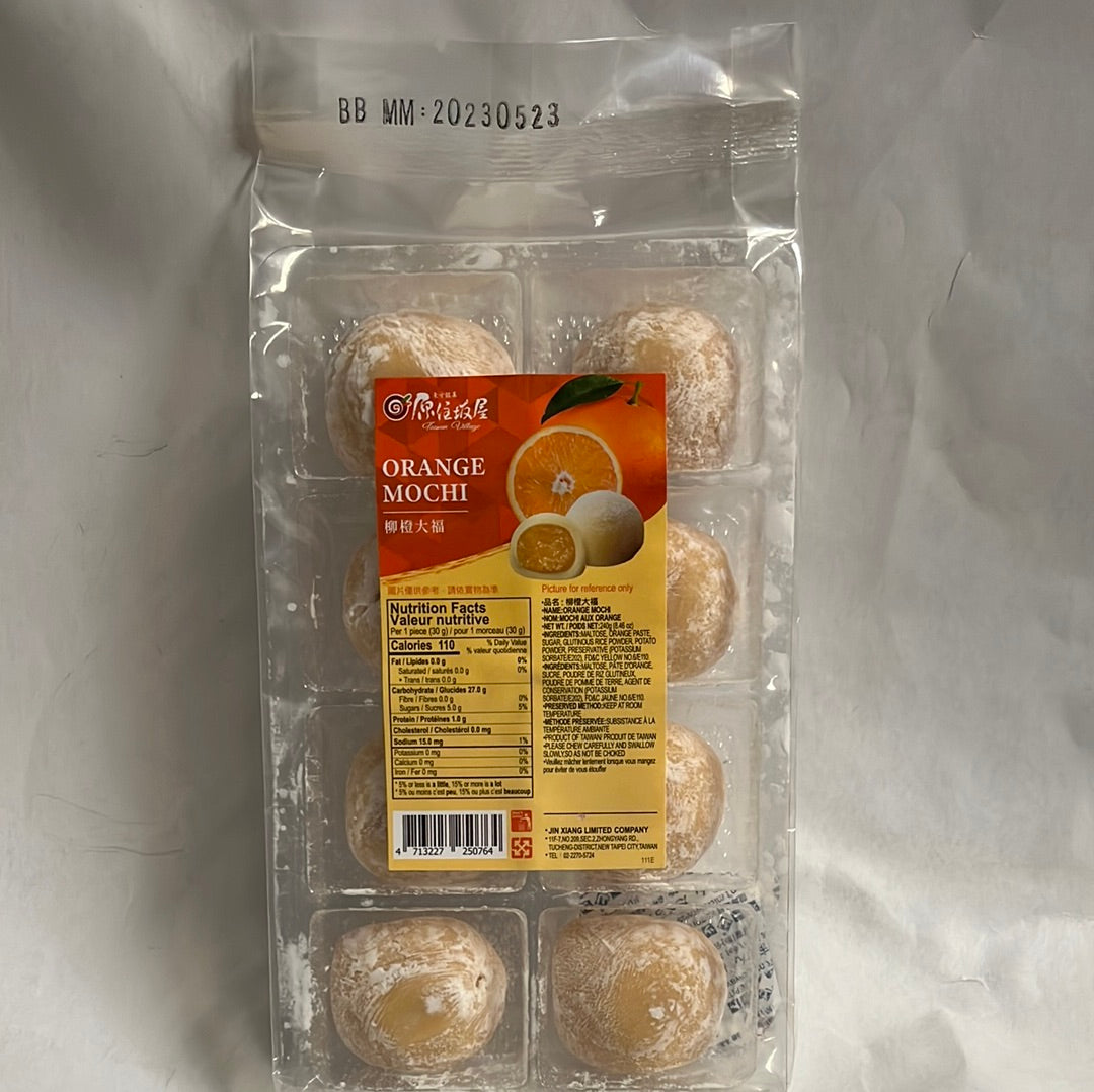 Promo-Mochi style japonais (saveur orange)TAÏWAN VILLAGE 日式香橙风味麻薯240g