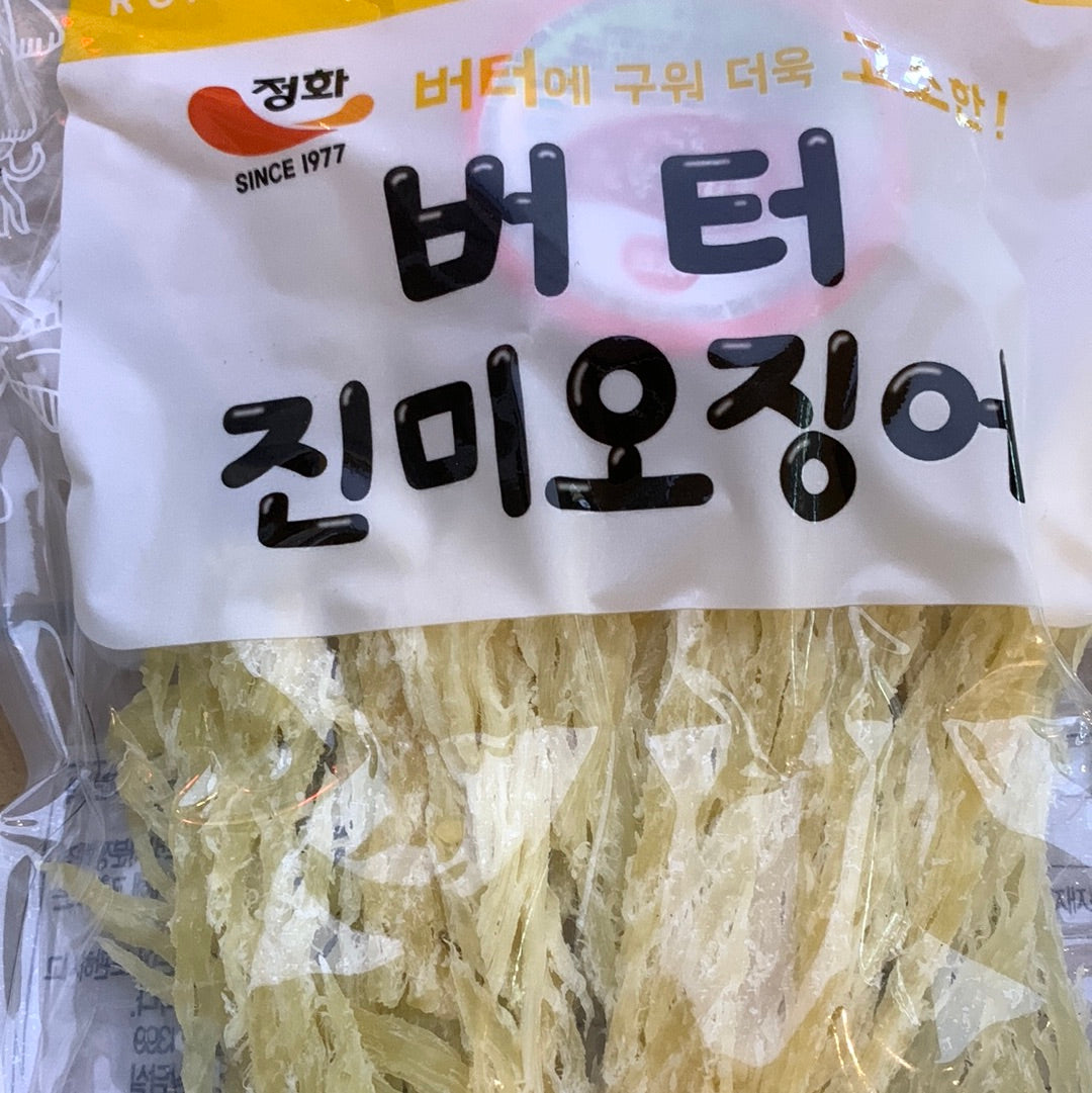 Calmar séché au beurre (avec piment)鱿鱼丝