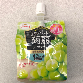 Jelly japonais (saveur raisin vert) TARAMI 日本青提果冻吸