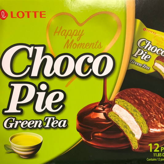 Lotte choco pie (thé vert)乐天绿茶巧克力派 336g