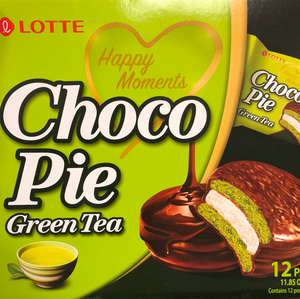 Lotte choco pie (thé vert)乐天绿茶巧克力派 336g