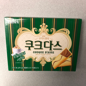 Couque d’asses (Vienna Coffee) CROWN 韩国 猫舌夹心饼干（维也纳咖啡）128g