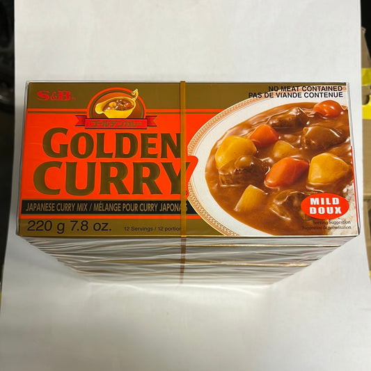 Mélange pour curry japonais GOLDEN CURRY S&B (saveur douce)220g