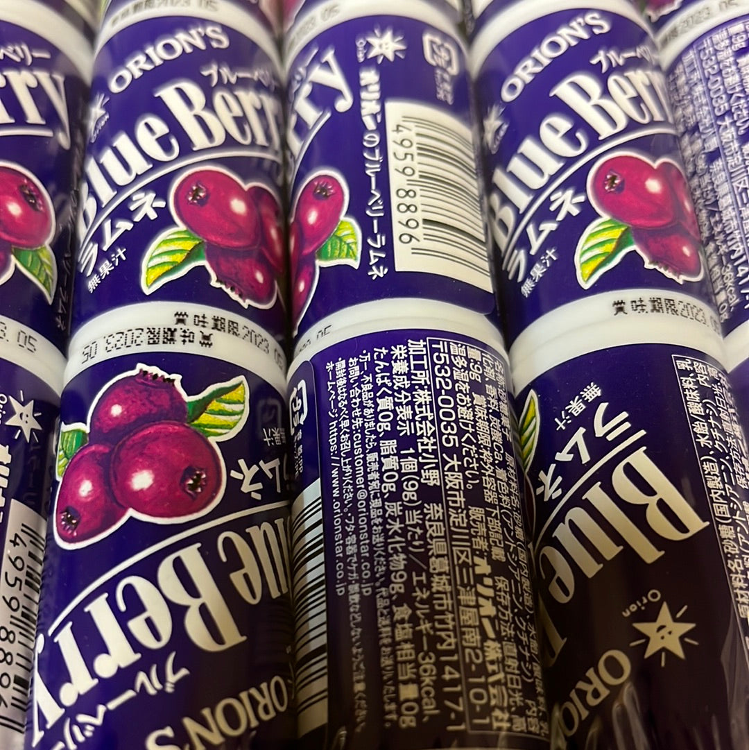 Promo-Bonbon mini ramune au bleuet ORION 9g