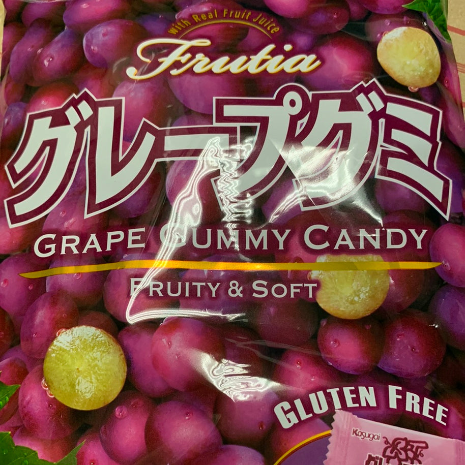 Bonbons japonais mous au raisin rouge Kasugai (sans gluten) 107g