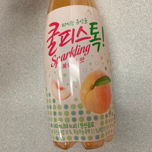 Boisson gazeuse à la pêche COOLPIS-TOC 340mL