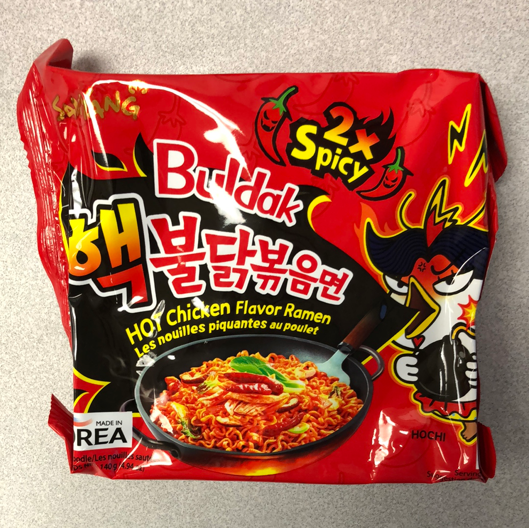 Nouilles piquantes 2Xpiquantes Buldak SAMYANG 双倍辣 火鸡面 140g