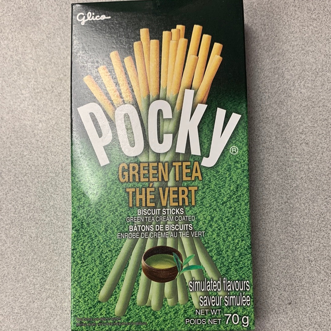 Pocky au thé vert GLICO 抹茶味Pocky饼干