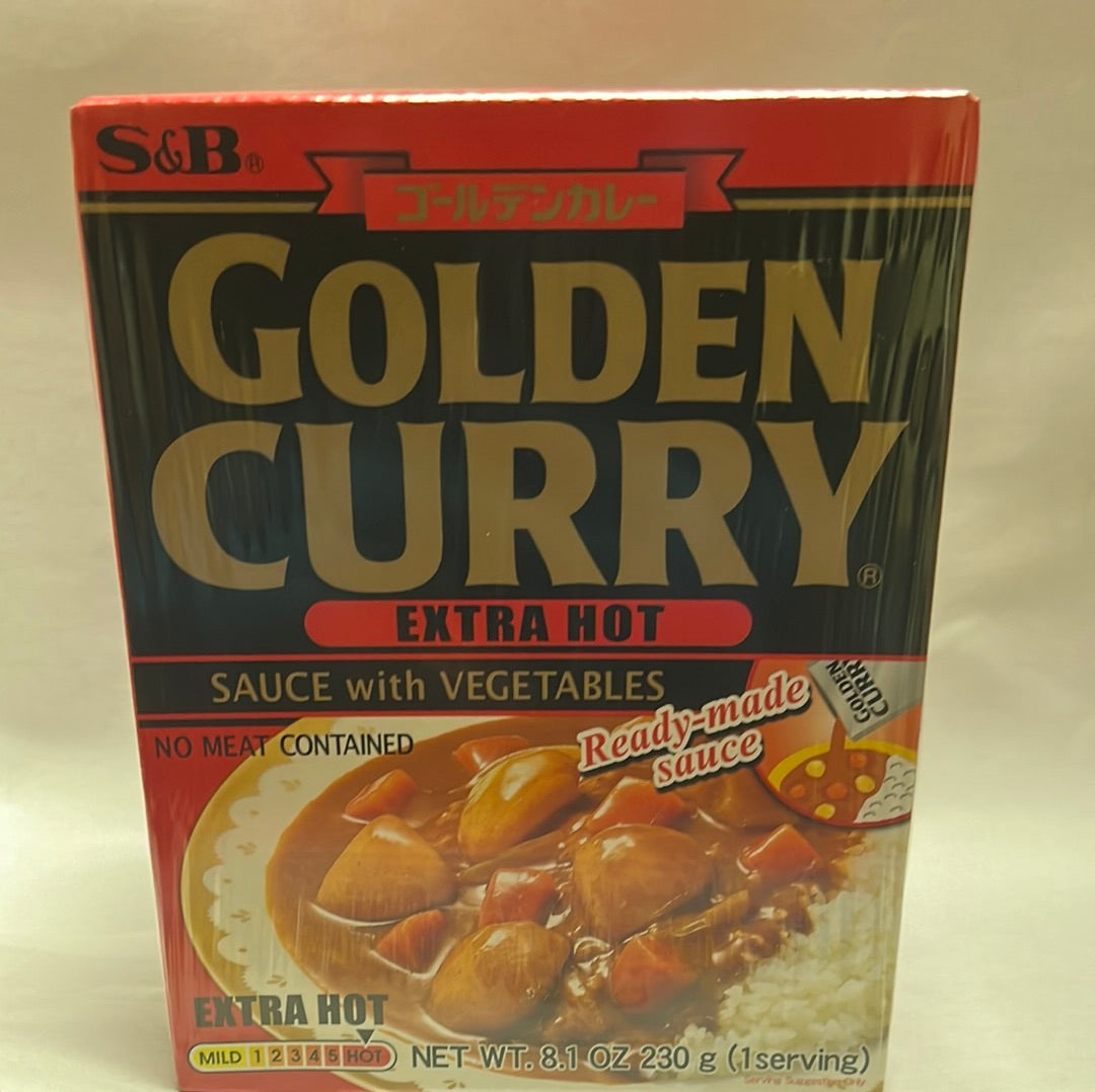 Curry japonais instantané Golden Curry S&B (saveur extra épicée)日本大辛即食咖喱 230g