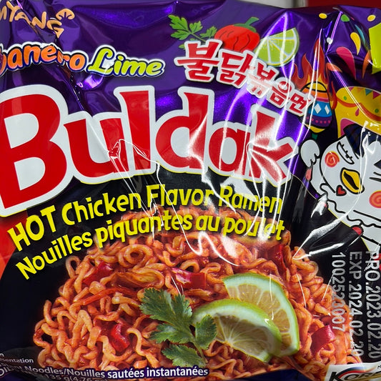 Hot Chicken Ramen Habanero Lime Buldak SAMYANG 135g