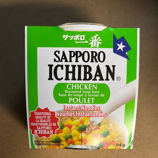 Nouilles instantanées à la japonaise(saveur poulet) SAPPORO ICHIBAN 64g