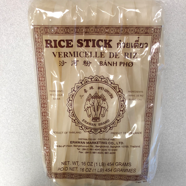 Vermicelle de riz épais 三象 宽 沙河粉454g