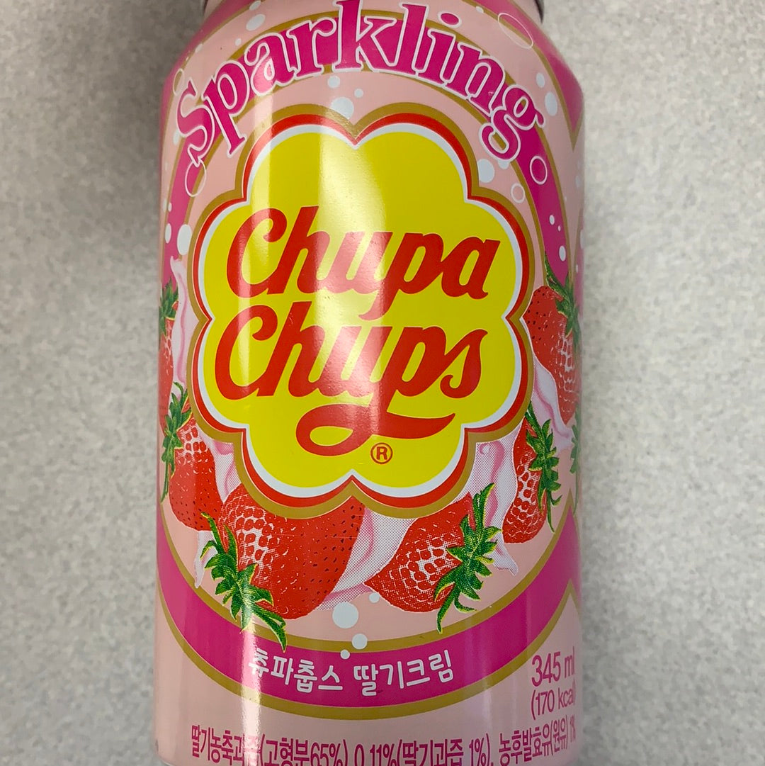 Chupa Chups boisson gazeuse (saveur fraise) 345mL