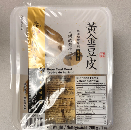 Croûte de haricot 黄金豆皮 200g